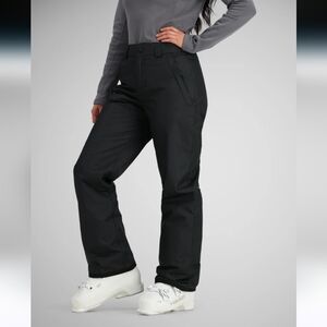 OBERMEYER TEEN BLACK INSULATED SKI SNOW PANTS SZ 8